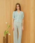 Fine Cotton Short Sleeve Cardigan