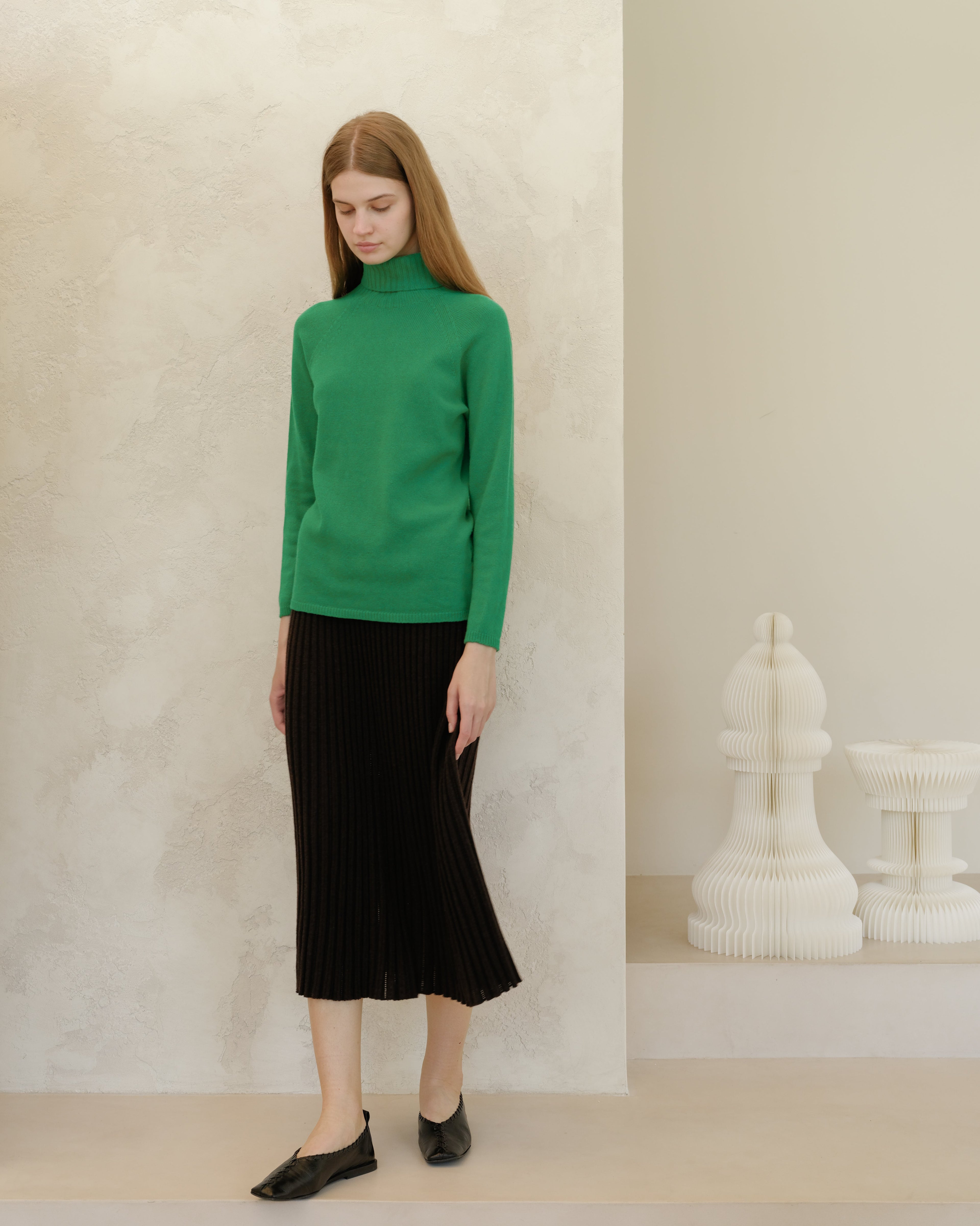 Cashmere Mix Turtleneck Sweater (3D-Knit)