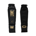 Leone Paratibia DNA PT123 Nero – Paratibia unisex, protezione kickboxing e muay thai, chiusura velcro