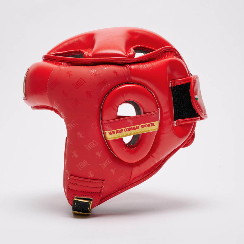 Leone Casco Boxe DNA CS444 Rosso: Protezione Anti-Shock e Stile Elegante