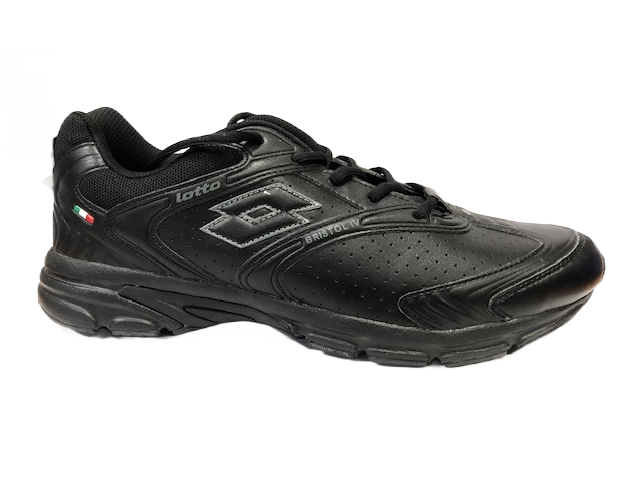 Lotto Bristol IV Lth L6688 Sneakers Running Walking Uomo Pelle Nero