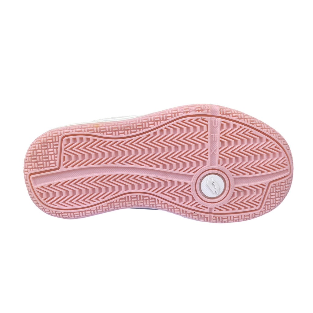 Lotto scarpa da tennis da bambina Set Ace 217504 8Y9 bianco-pesca rosa