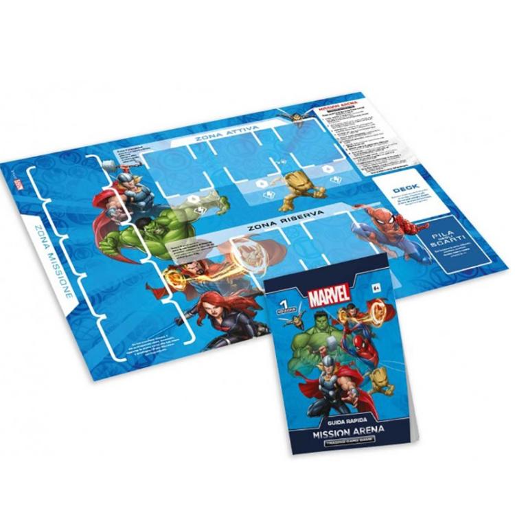 Marvel Mission Arena Trading Mazzo Card Game + Album Raccoglitore (Avengers)