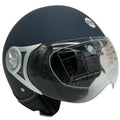 CASCO JET SIRIO MATT MOTO SCOOTER OMOLOGATO ECE VISIERA REMOVIBILE (BLU tg.XL)