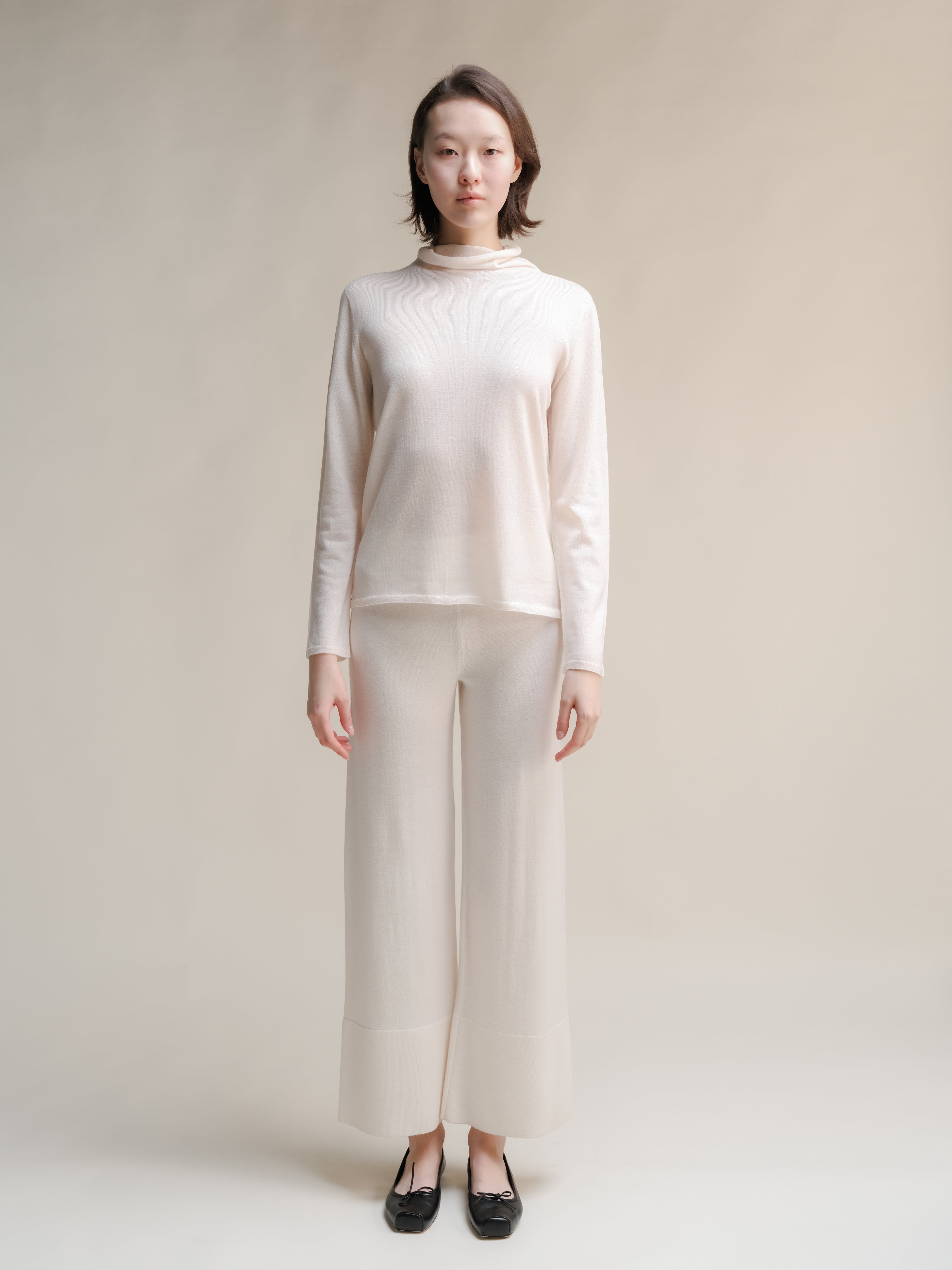 Extra Fine Merino Wool Relaxed Turtleneck (3D-Knit)