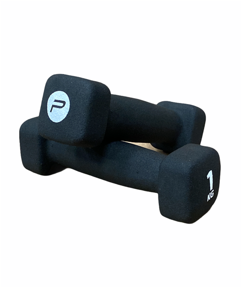 Manubri Neoprene Pure 2Improve 2x1kg P2I201390 - Set Nero