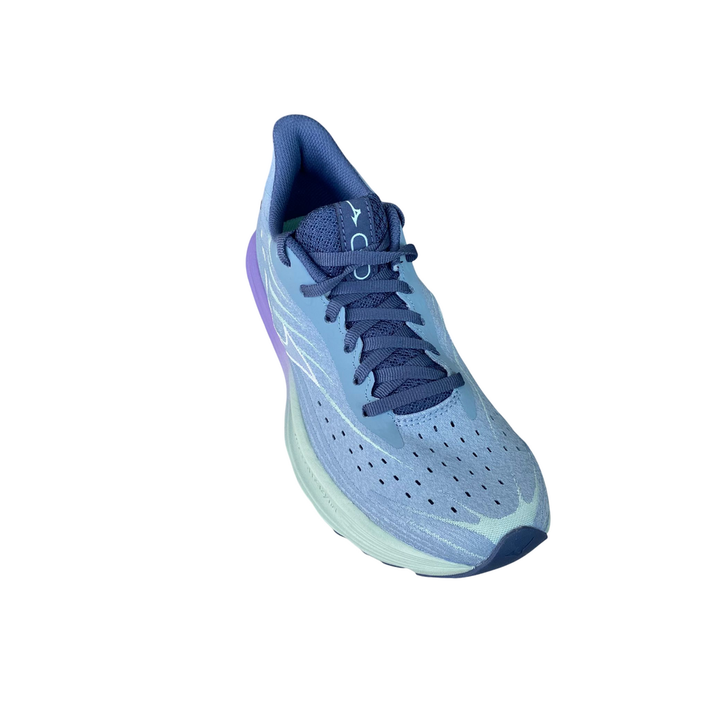 Mizuno Wave Skyrise 6 J1GD250921 Scarpe Running Donna Grigio Celeste Menta