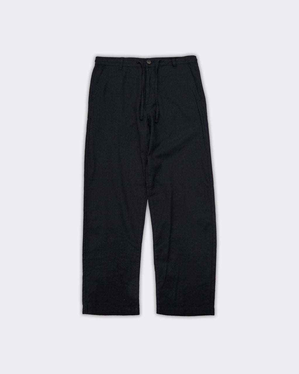 Pantalone Brody Loose Linen Nero