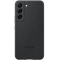 Samsung Silicone Cover Galaxy S22 Nero Cellulare Custodia Black Morbida Noir 5G