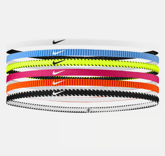 Nike Fasce Capelli Flex Classic Slim N1011927702OS Confezione 6pz
