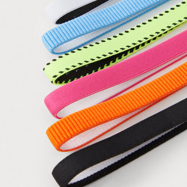 Nike Fasce Capelli Flex Classic Slim N1011927702OS Confezione 6pz