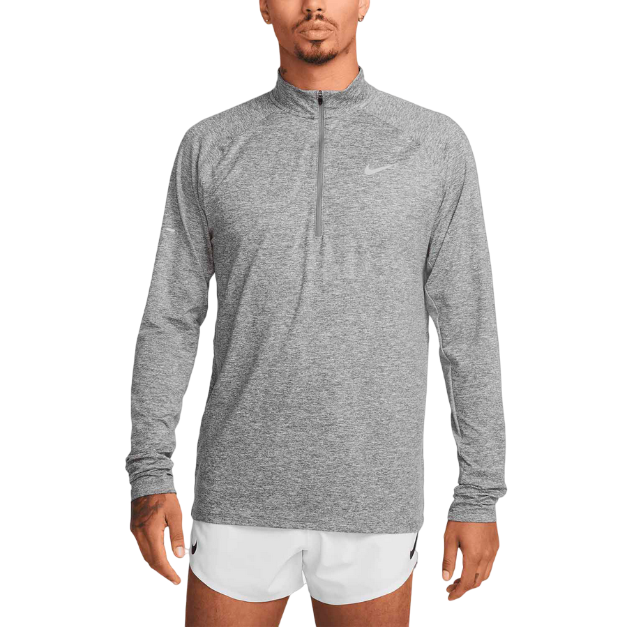 Nike Maglia Running Zip 1/4 Dri-FIT Stride Uomo Grigio - HV2180-084