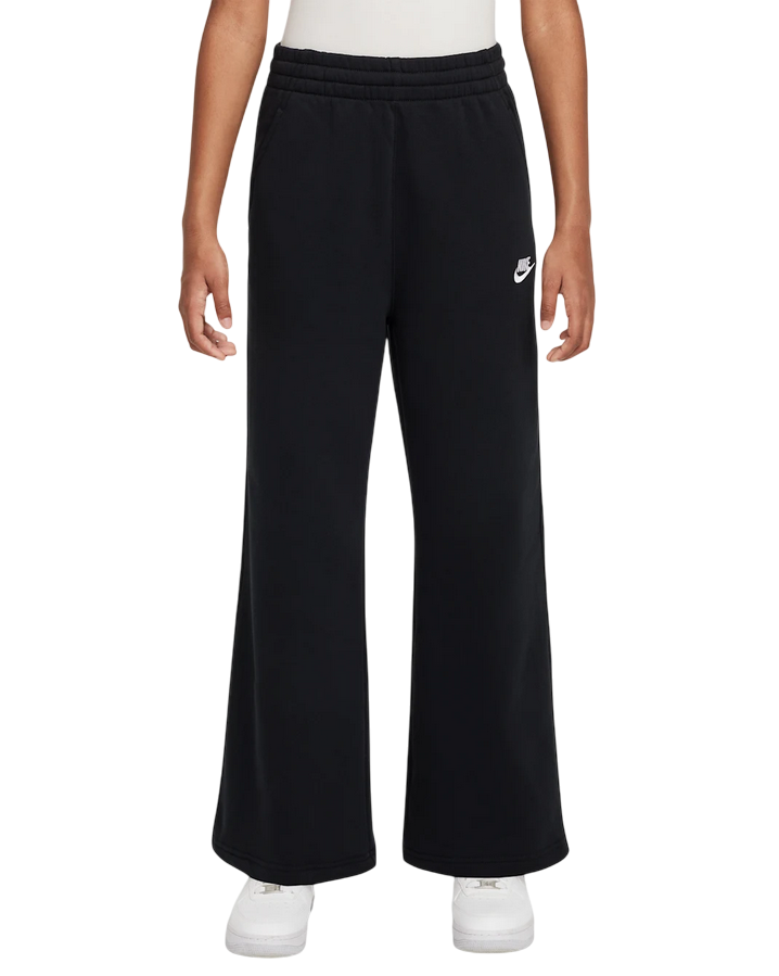 Nike Pantaloni a Gamba Larga Sportswear Club Fleece Bambina FZ6774-010 Nero - Comfort e Stile