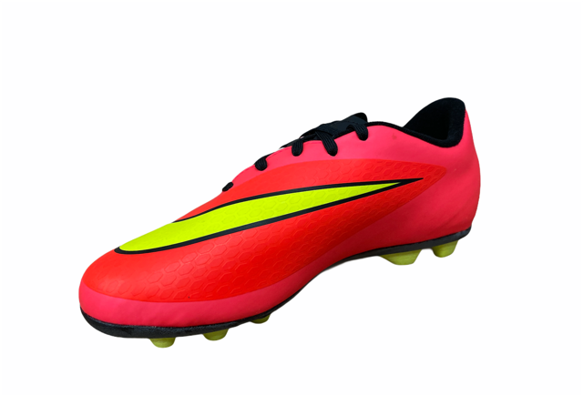Nike scarpa da calcio da ragazzo Hypervenom Phade FG-R 599073 690 cremisi giallo