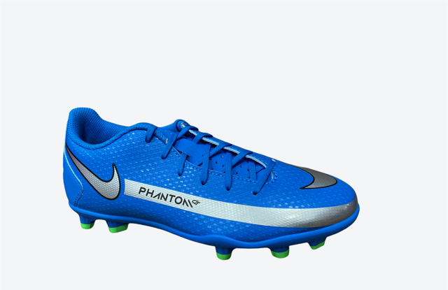 Nike Phantom GT Club FG/MG Scarpe Calcio Junior Blu Argento