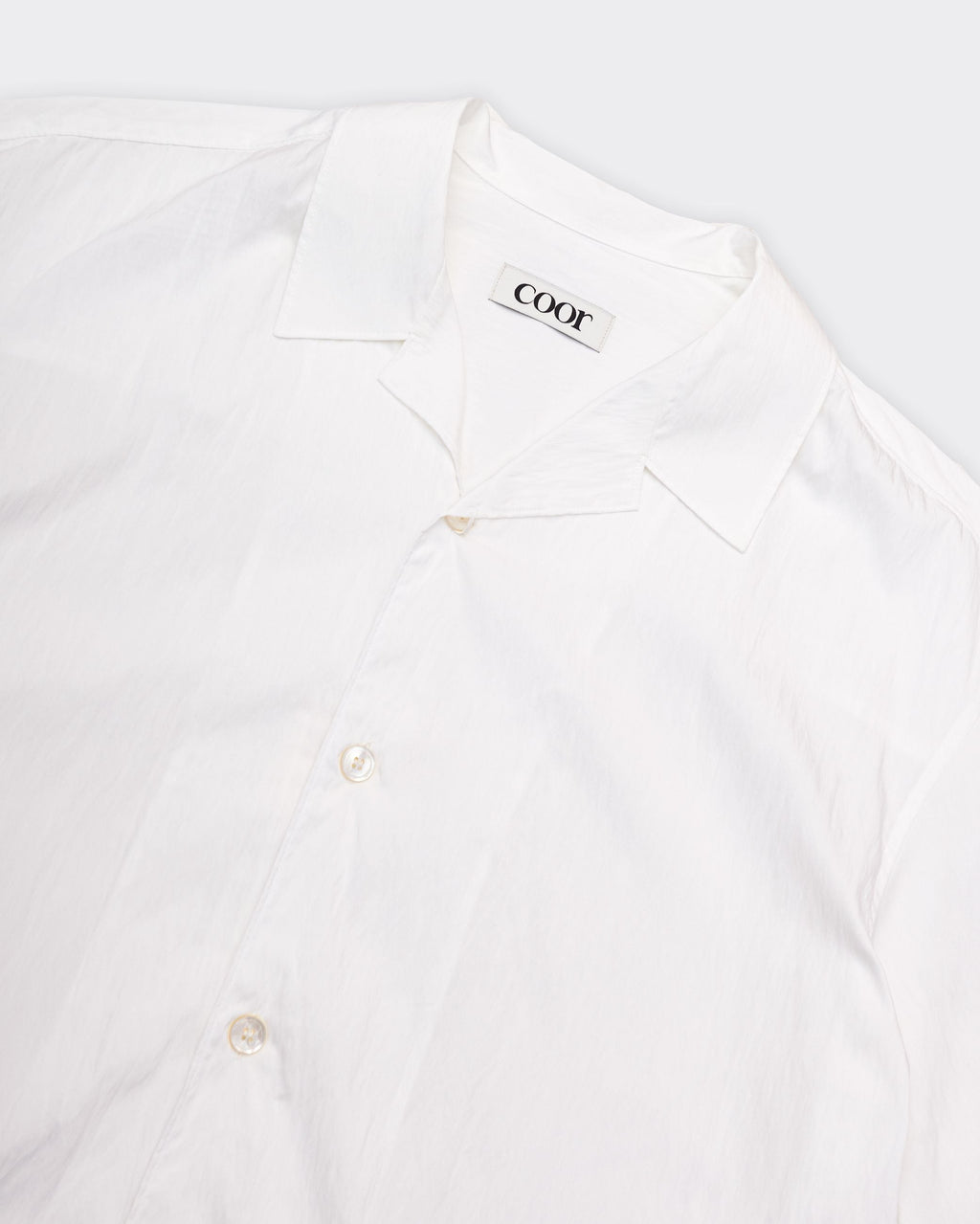 Camicia Ss Natural Wrinkle Bianca