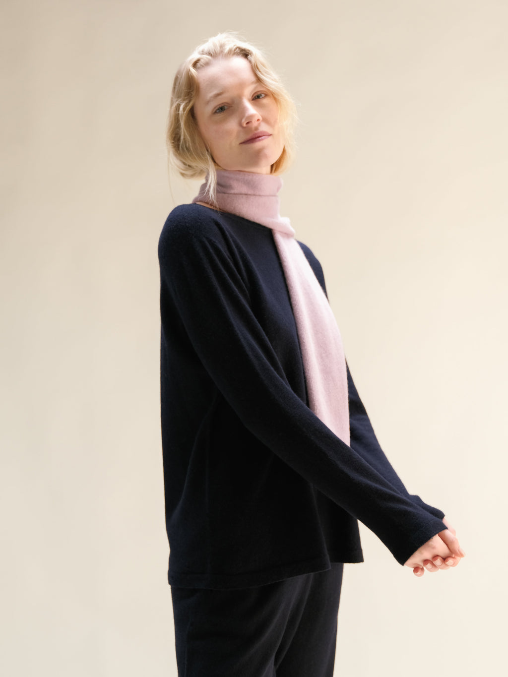Cashmere Mix Jabot