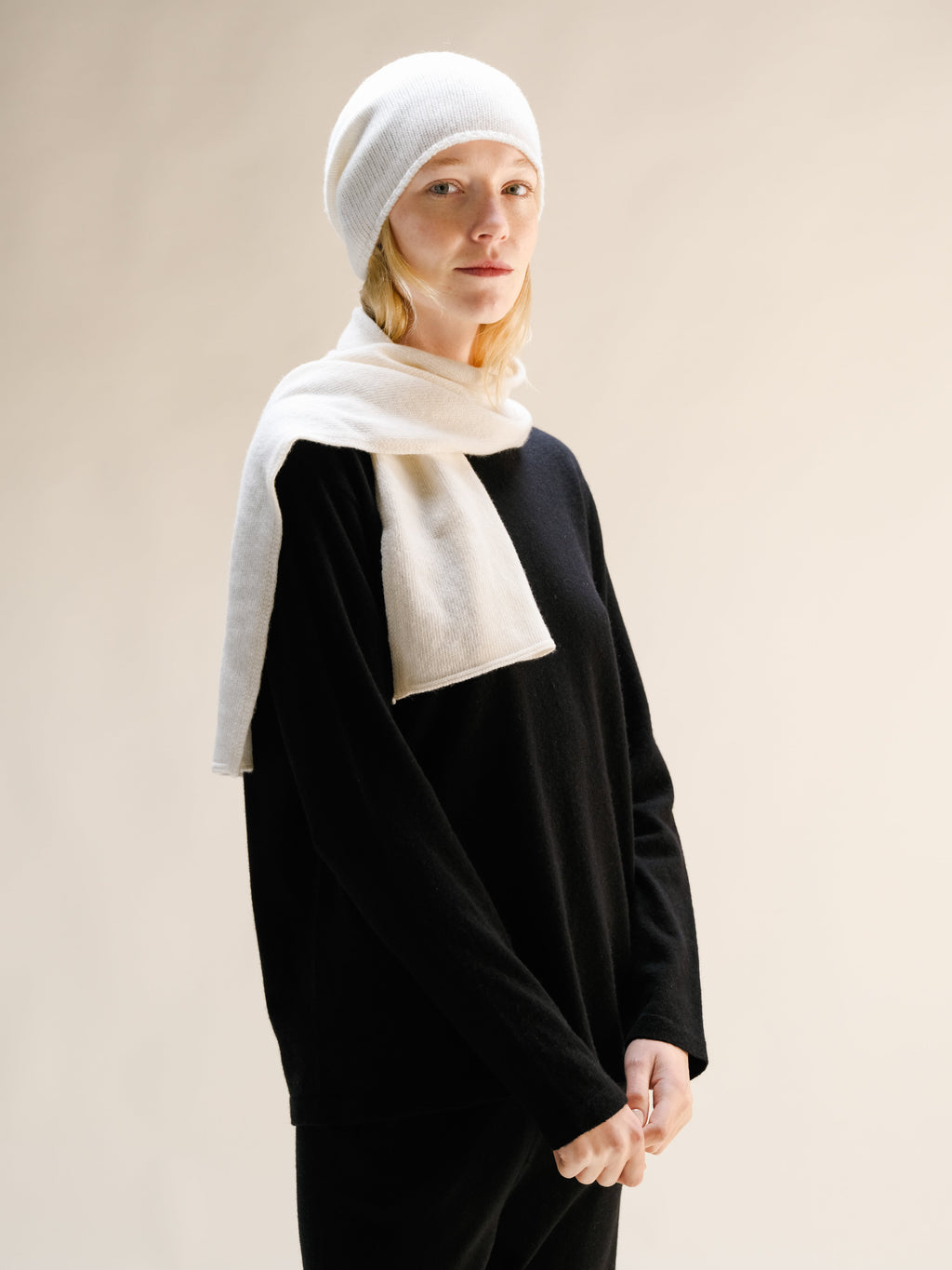 Cashmere Mix Jabot