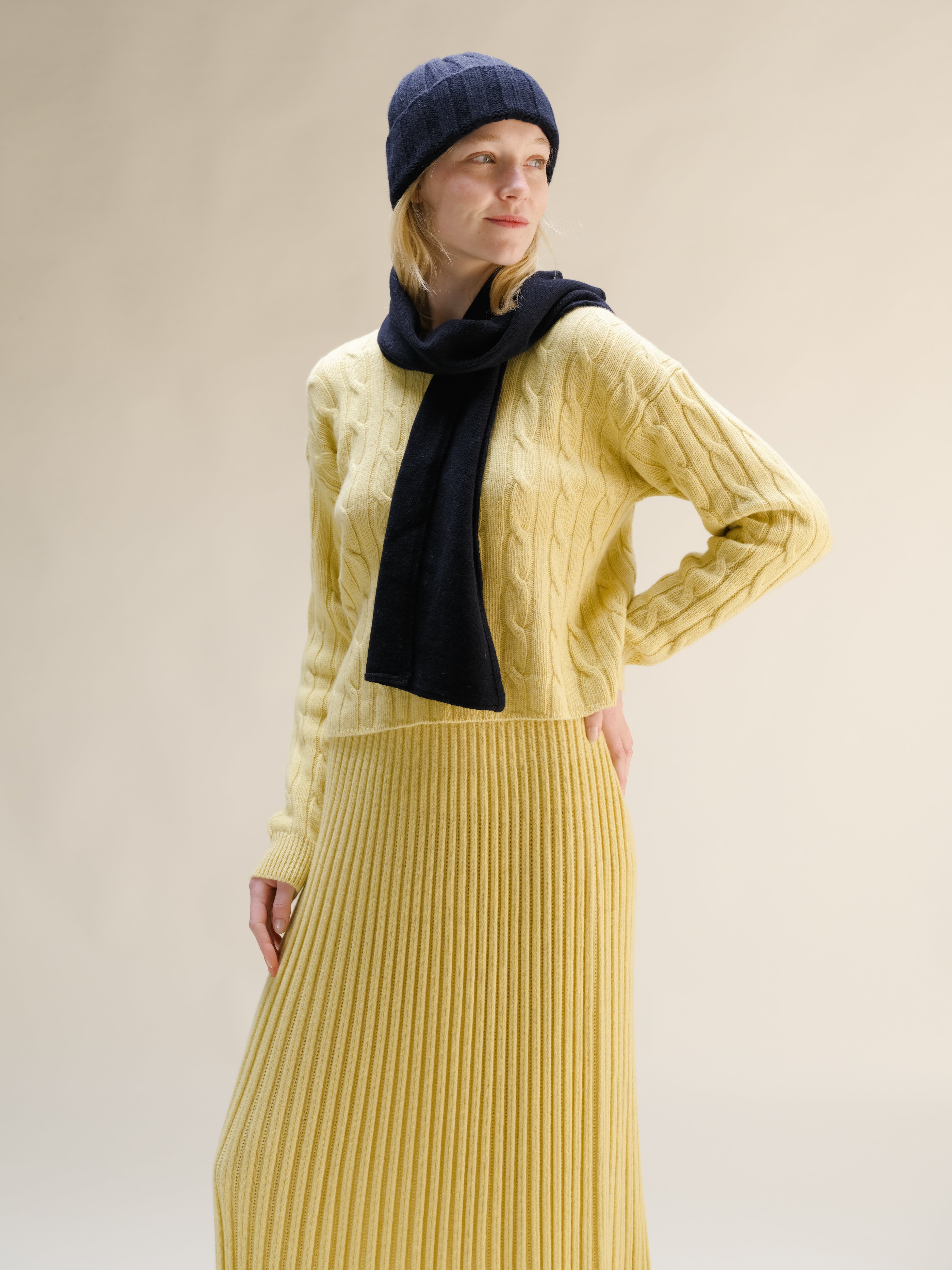 Cashmere Mix Jabot