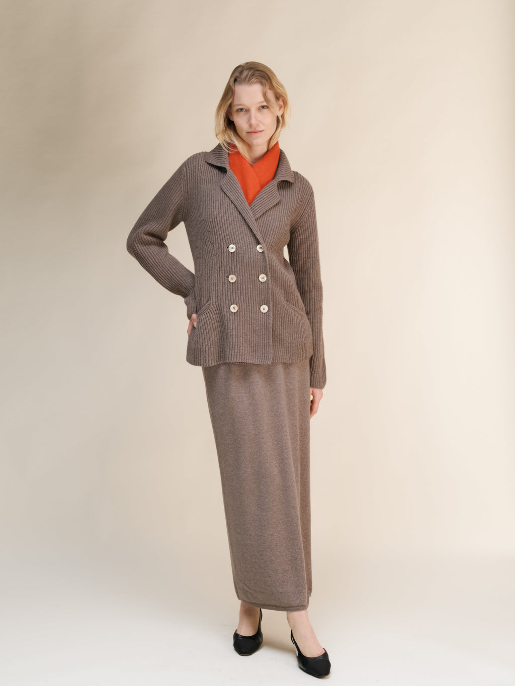 Cashmere Mix Jabot