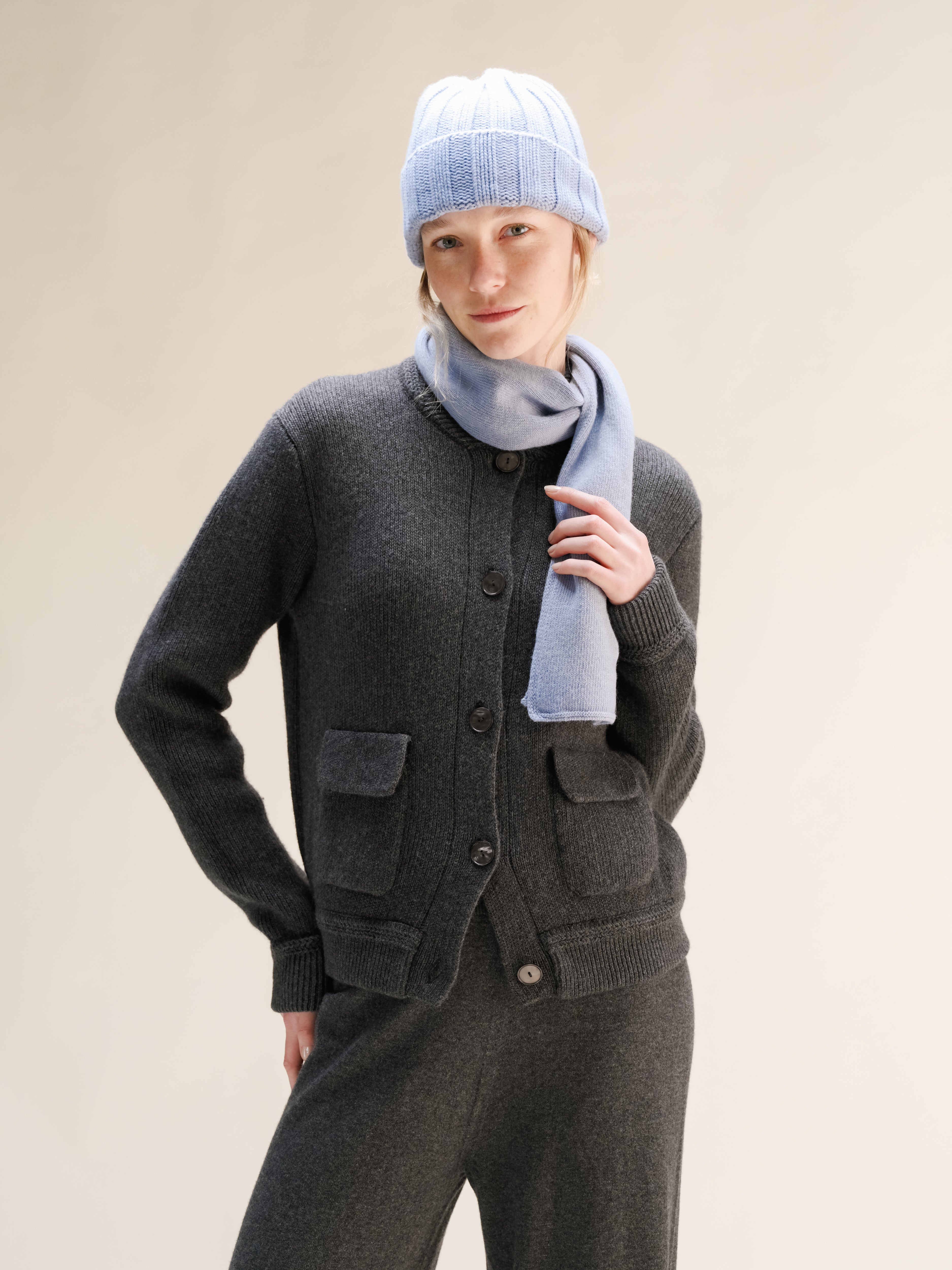 Cashmere Mix Jabot