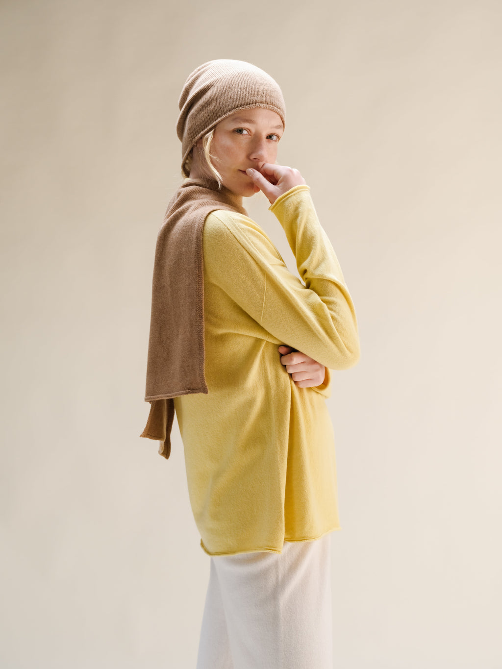 Cashmere Mix Jabot