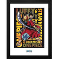 ABYSTYLE ONE PIECE MONKEY D LUFFY WANO ARTWORK RUBBER QUADRO INCORNICIATO POSTER