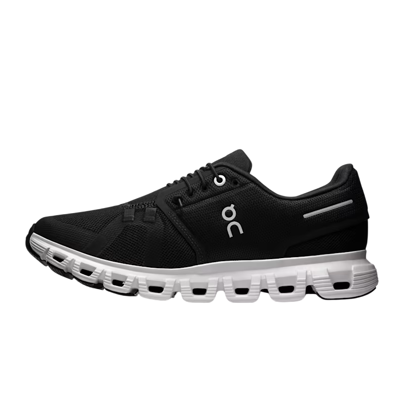 On Cloud 6 Donna Nero Bianco - Scarpe Running Ammortizzazione CloudTec