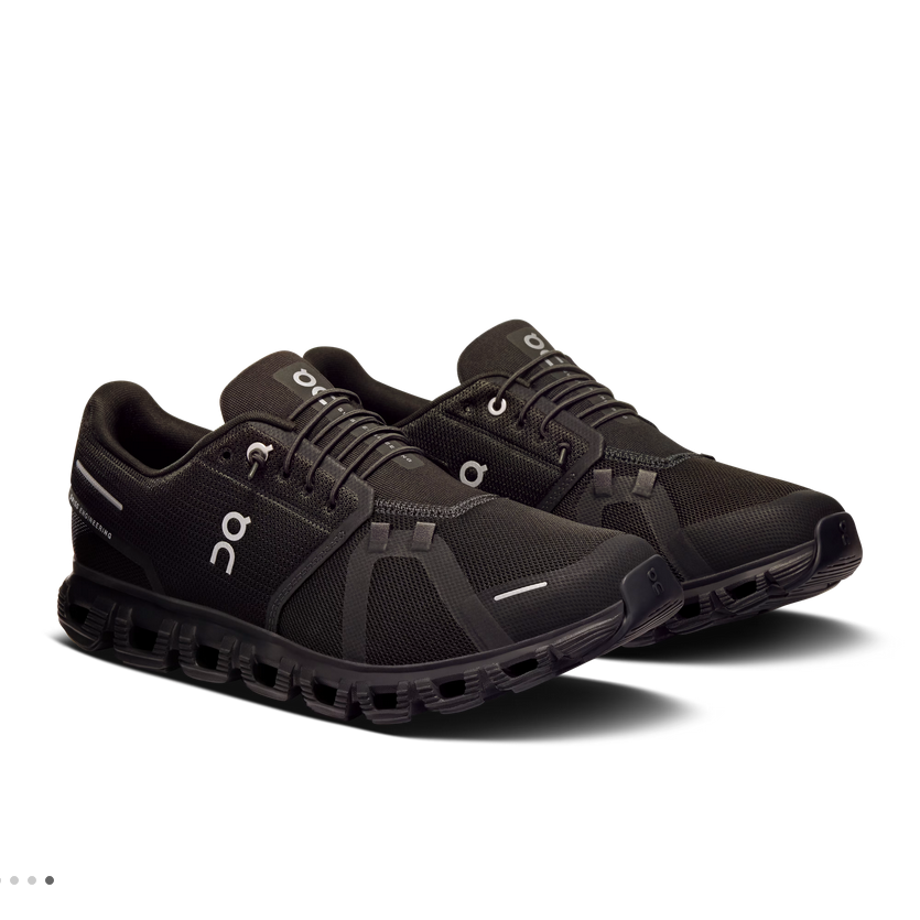On Cloud 6 Uomo Nero Total Black - Scarpe Running Ammortizzazione CloudTec