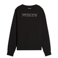 Freddy felpa girocollo da donna con stampa logo argentata Poppy N nero