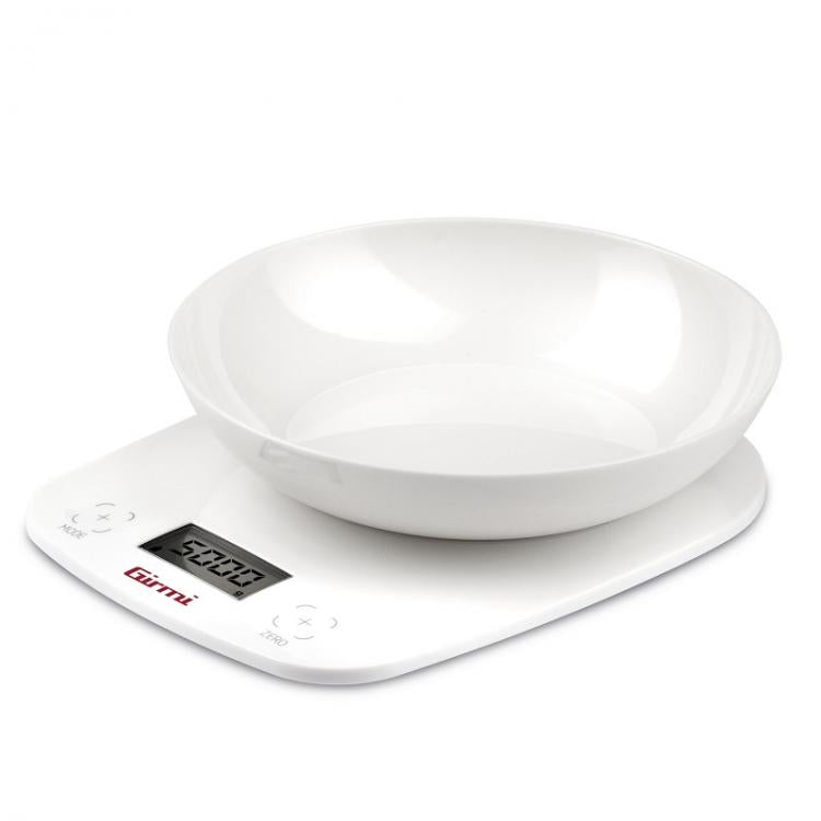 Girmi Bilancia Da Cucina Elettronica Con Ciotola Ps01 1Gr/5Kg Bianco Rosso Verde