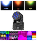 Testa Mobile Rotante Faro Disco Dj Par Led Rgbw 80W Dmx Wash Proiettore Programm