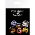 Abystyle Five Nights At Freddy's Button Badges Set 6 Spille Logo Fnaf