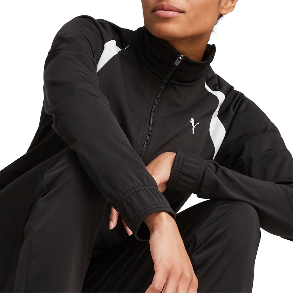 Puma tuta sportiva da donna in acetato Classic Tricot Suit 580495 01 nero