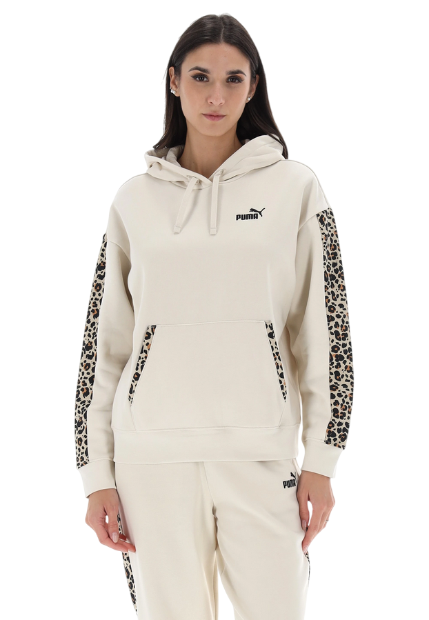 Puma Felpa Donna con Cappuccio 688084-87 Beige