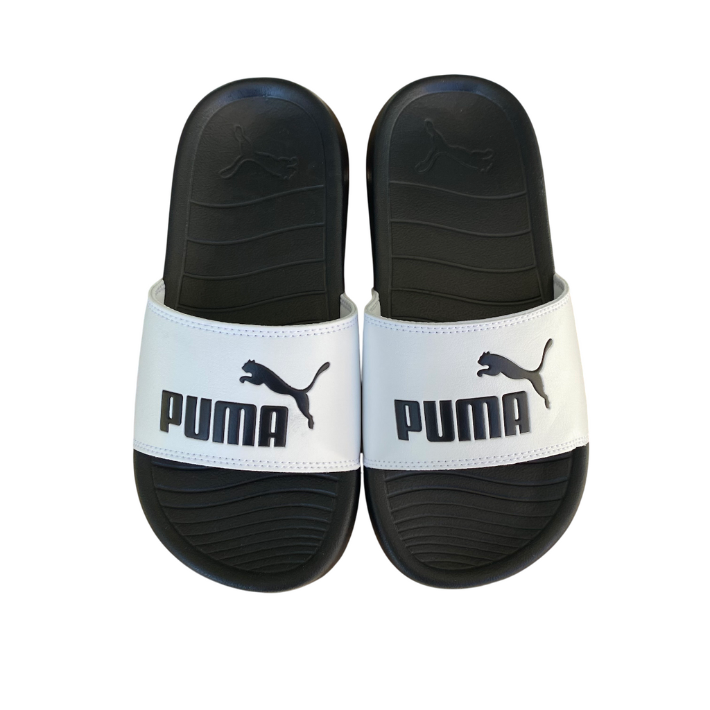 Puma ciabatta da bambino da mare piscina Popcat 20 PS 372313-02 bianco-nero