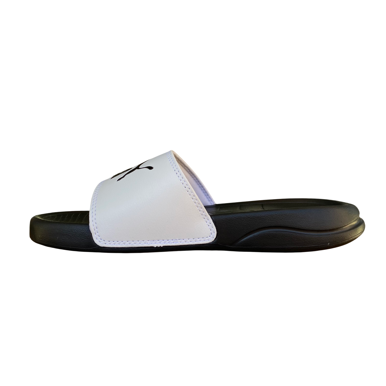 Puma ciabatta da ragazzo da mare piscina Popcat 20 PS 372017-02 bianco-nero