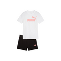 Puma Completo Junior 686307-02 Bianco-Nero-Salmone Essential Set