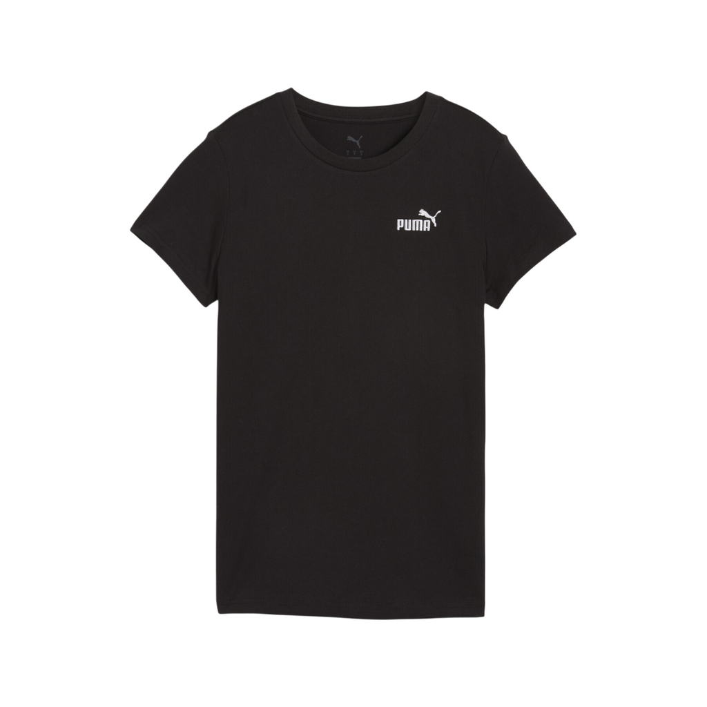 Puma maglietta manica corta unisex con Logo piccolo ricamato 682372-01 nero