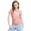 Puma Essentials T-Shirt Unisex Logo Metallizzato Rosa - 684995-18