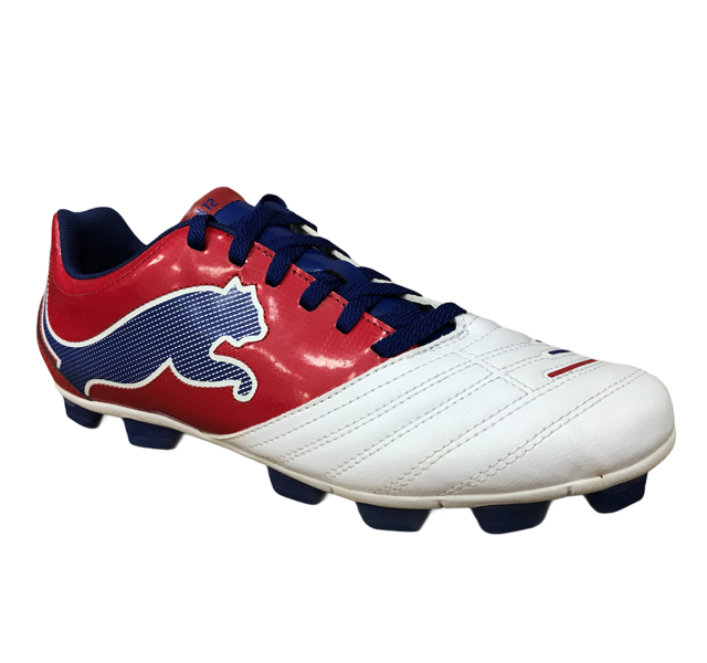 Puma PowerCat 4.12 HG Scarpe Calcio Uomo Bianco Rosso Blu