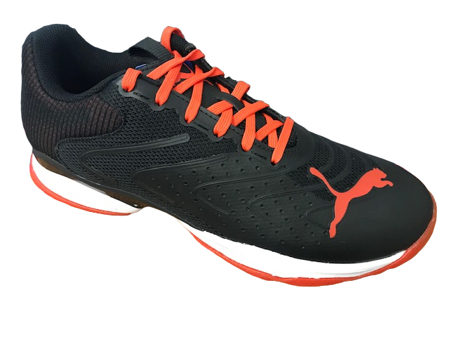 Puma scarpa da padel da uomo Solarattack RCT 106947 02 nero-rosso pomodoro-bianco