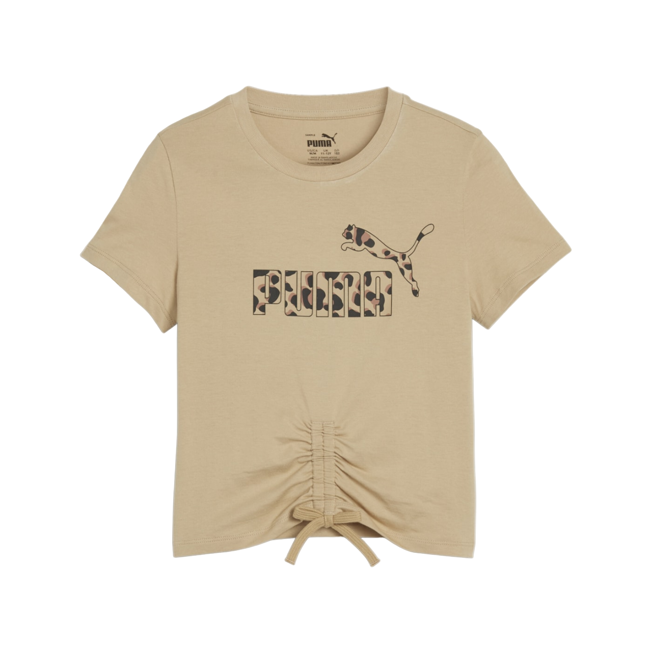 Puma maglietta manica corta da ragazza Ess+ Animal 679417-83 tortora