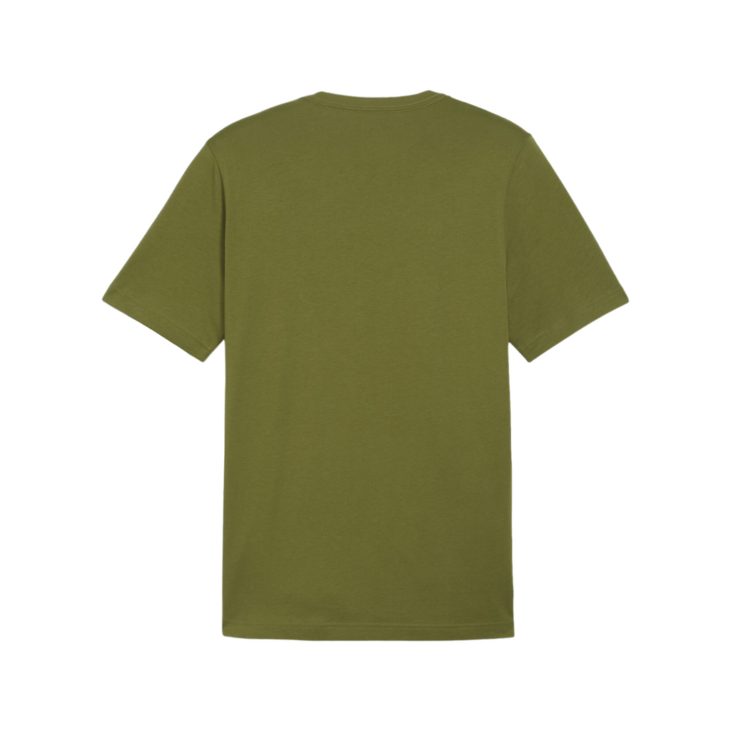 Puma maglietta manica corta da uomo con stampa logo piccolo ESS 586669-76 verde oliva