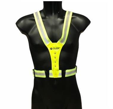 Pure 2Improve Gilet Running LED P2I320180 Yellow Riflettente