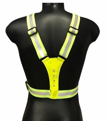 Pure 2Improve Gilet Running LED P2I320180 Yellow Riflettente