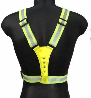 Pure 2Improve Gilet Running LED P2I320180 Yellow Riflettente