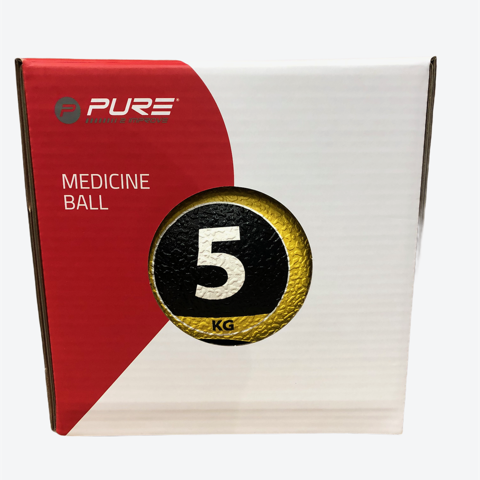 Pure 2Improve Palla Medica 5kg P2I110030 Ø24cm Giallo Nero Gomma
