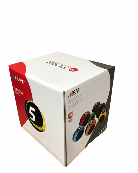 Pure 2Improve Palla Medica 5kg P2I110030 Ø24cm Giallo Nero Gomma