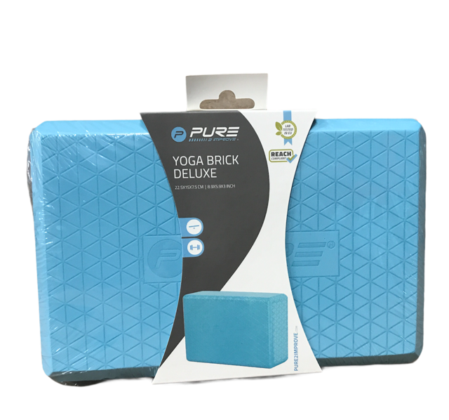 Pure 2Improve Yoga Brick P2I201550 Mattoncino Yoga EVA Blu